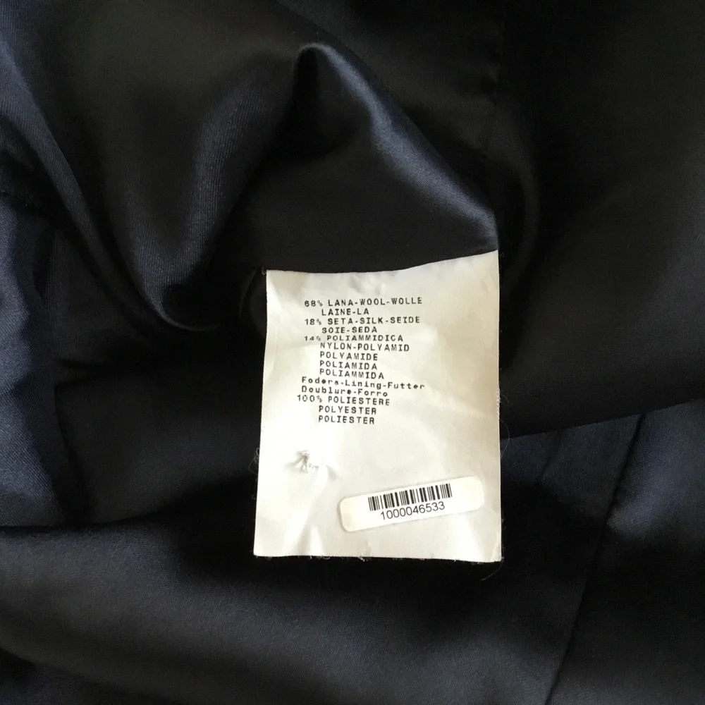 Armani Collezioni Blazer Black Made in Italy Size 16 - Picture 7 of 10